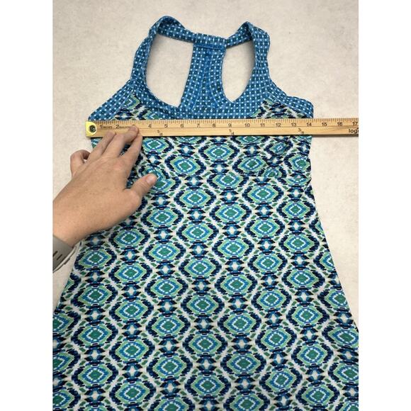 PrAna Dress Size Small Cali Aztec Pattern Multicolored Racerback Tank Athletic - Picture 3 of 8